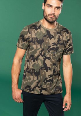 Kariban K3030 - T-shirt camo korte mouwen