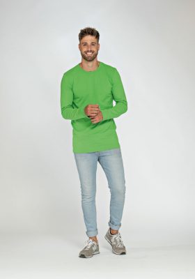 L&S T-SHIRT CREWNECK COT/ELAST LS FOR HIM lem 1265